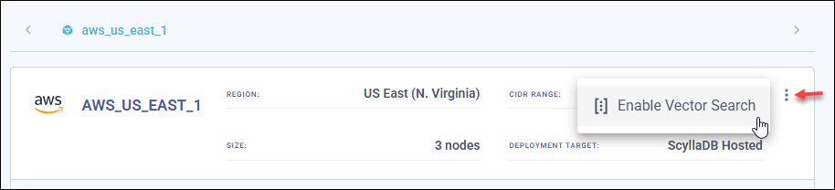 Enable Vector Search Button