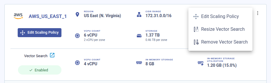 Resize Vector Search Menu